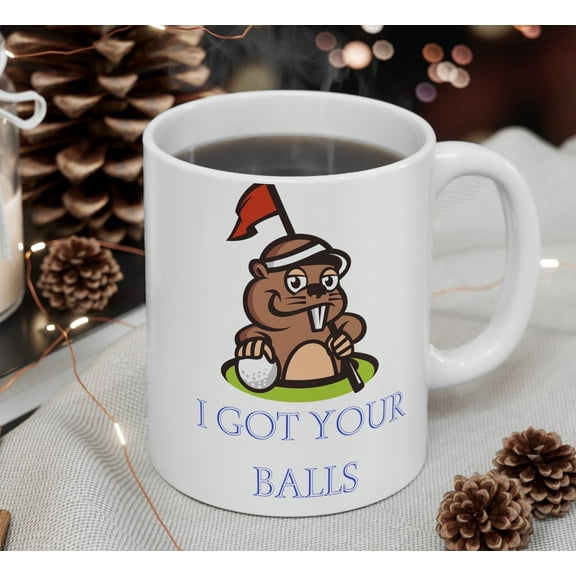 WestConfe Golf coffee Mug, I Got Your Balls coffee cup, Funny coffee mug, gag gift