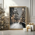 thumbnail image 1 of WestConfe Parisian Christmas Night Art Print: Snowy City Scene, 1 of 3