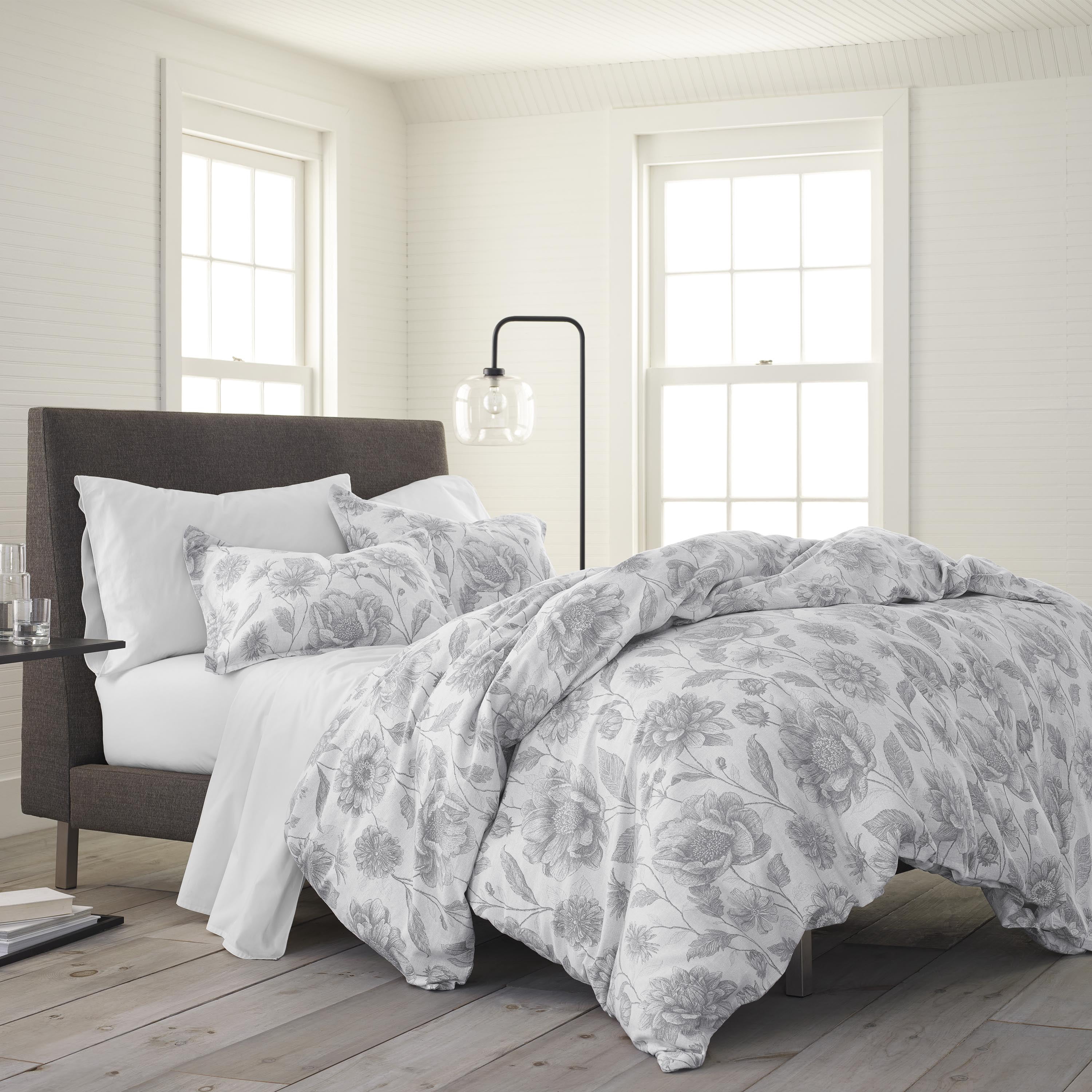 Martex EcoPure 3-Piece Organic Cotton Meadow Walk Print Comforter Set, Full/Queen – Comfort Wash