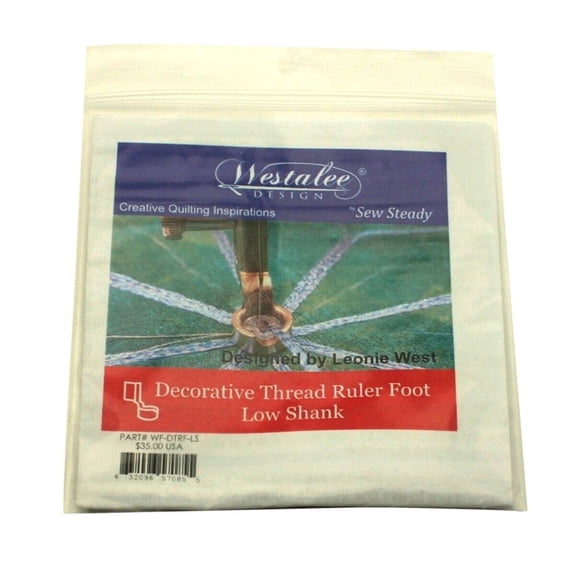 Westalee Low Shank Decorative Thread Ruler Foot for Template Quilting