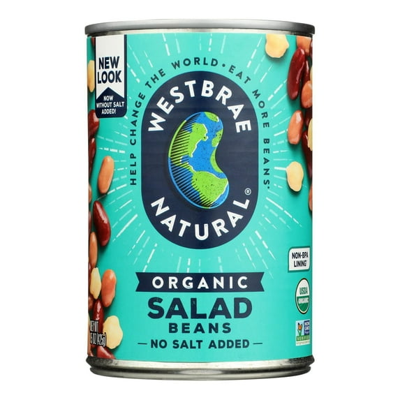 (Pack Of 12) Westbrae Foods Organic Salad Beans 15 Oz