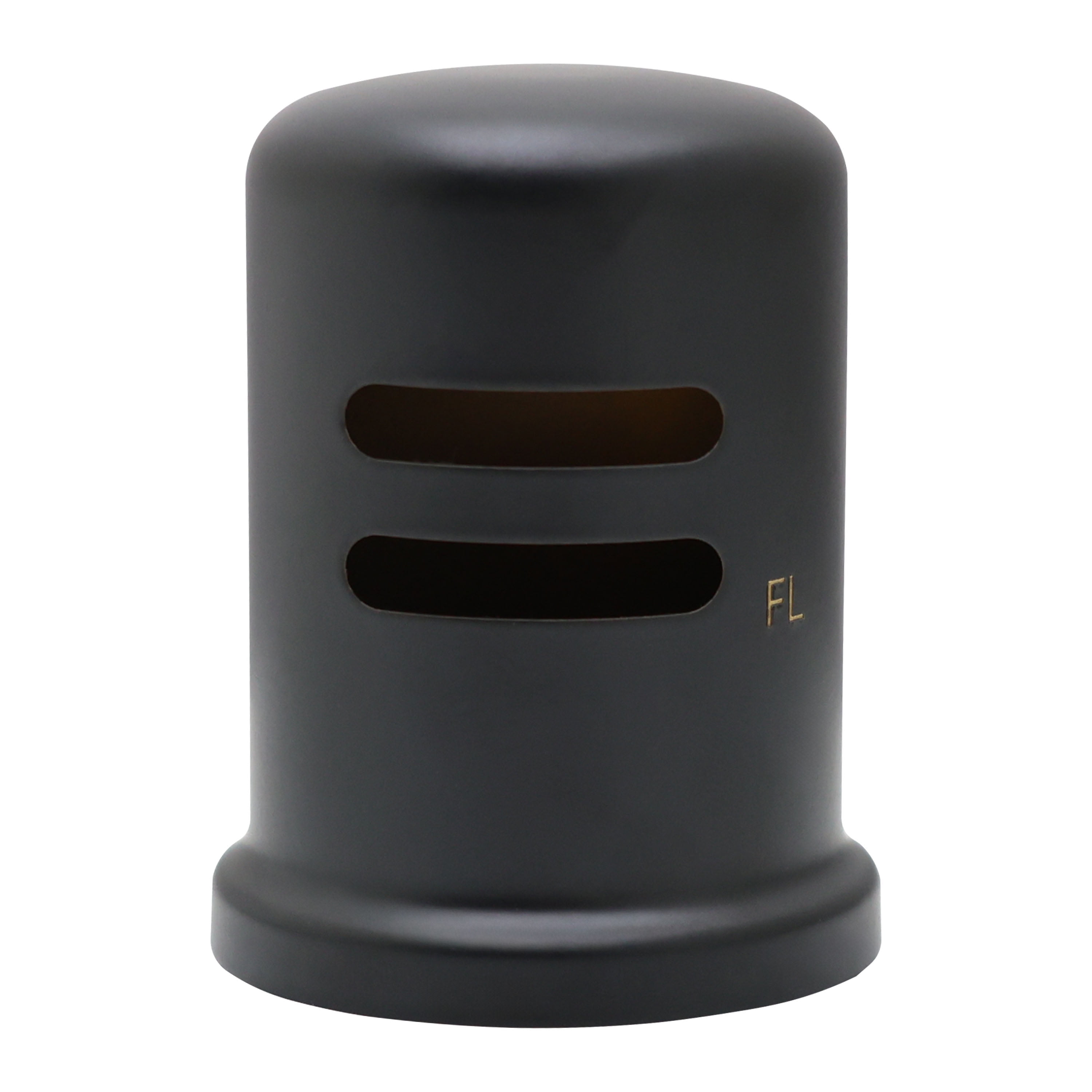 Matte Black Solid Brass Skirted Air Gap Cap for Kitchen Sink