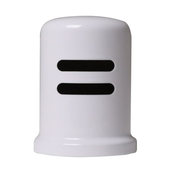 Westbrass D201-1-50 1-3/4" x 2-3/4" Solid Brass Air Gap Cap Only, Skirted, Powder Coat White