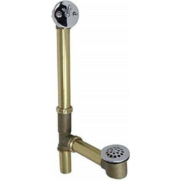 Westbrass 1.5 in. 17 gal Brass Bathwast Trip Lever