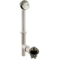 thumbnail image 1 of Westbrass  1.5 in. White Tubular Pull & Drain Bath Waste Drain Kit, Polished Nickel, 1 of 1