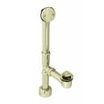 thumbnail image 1 of Westbrass 14" 17 ga. Twist & Close Brass Bathtub Drain Assembly with 2-Hole Overflow, Fully Finished, Polished Brass, 1 of 15