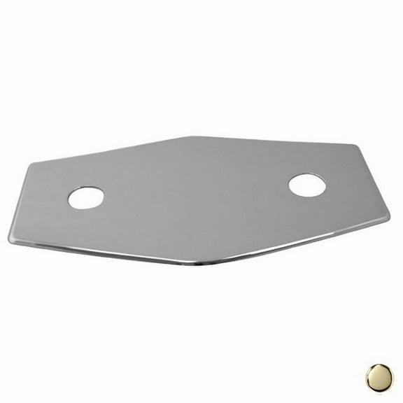 Westbrass  2-Hole Remodel Plate in Polished Brass