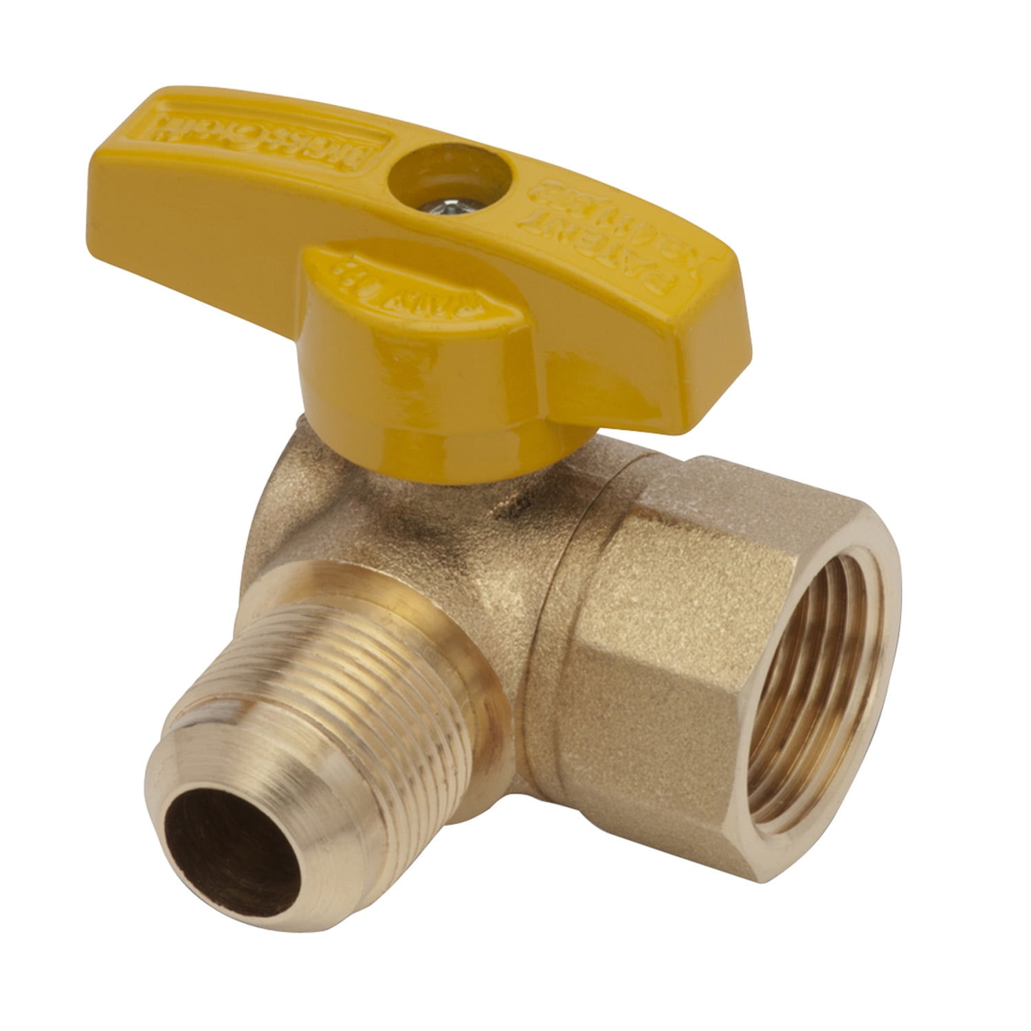 Fip Inlet Westbrass 3/4 in. FIP Inlet x 15/16 in. Flare Outlet Angle Stop Gas ...