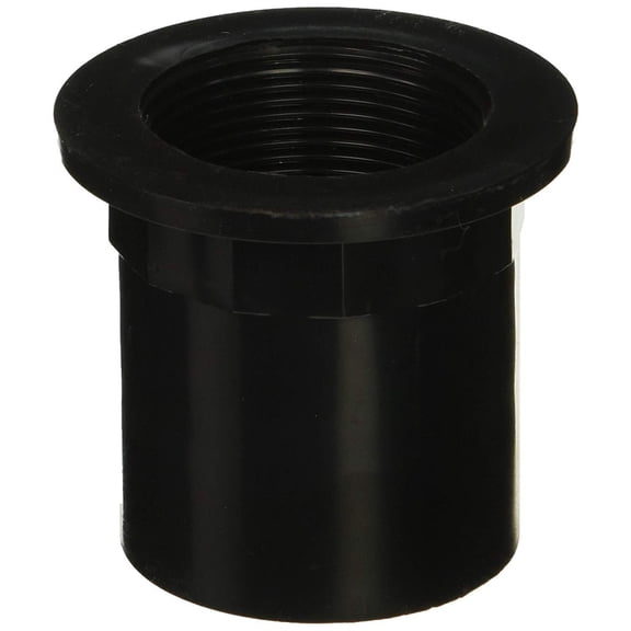 Westbrass 442A Sch. 40 ABS 1-1/2" NPMS Thread x 2-1/2" Straight Adapter with Slip Inlet