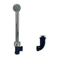 thumbnail image 1 of Westbrass 493144HRH-07 Semi-Exposed Bath Waste & Overflow Assembly with Tip-Toe Drain and Illusionary Faceplate - Sch. 40 ABS Pipe Fittings, Satin Nickel, 1 of 6