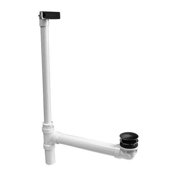 Westbrass 493244HLD-20 22.5 in. Linear Schedule 40 PVC Hidden Waste & Overflow