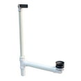 thumbnail image 1 of Westbrass Sch. 40 PVC Tip-Toe Drain Bathtub Assembly with Hidden Linear Overflow, Polished Chrome, 1 of 9
