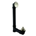thumbnail image 1 of Westbrass Sch. 40 ABS Bathtub Assembly with No-Hole Overflow and Lift & Turn Drain, Stainless Steel, 1 of 14