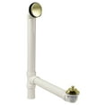 thumbnail image 1 of Westbrass Sch. 40 PVC Bathtub Assembly with Floating Overflow and Lift & Turn Drain, Polished Brass, 1 of 11