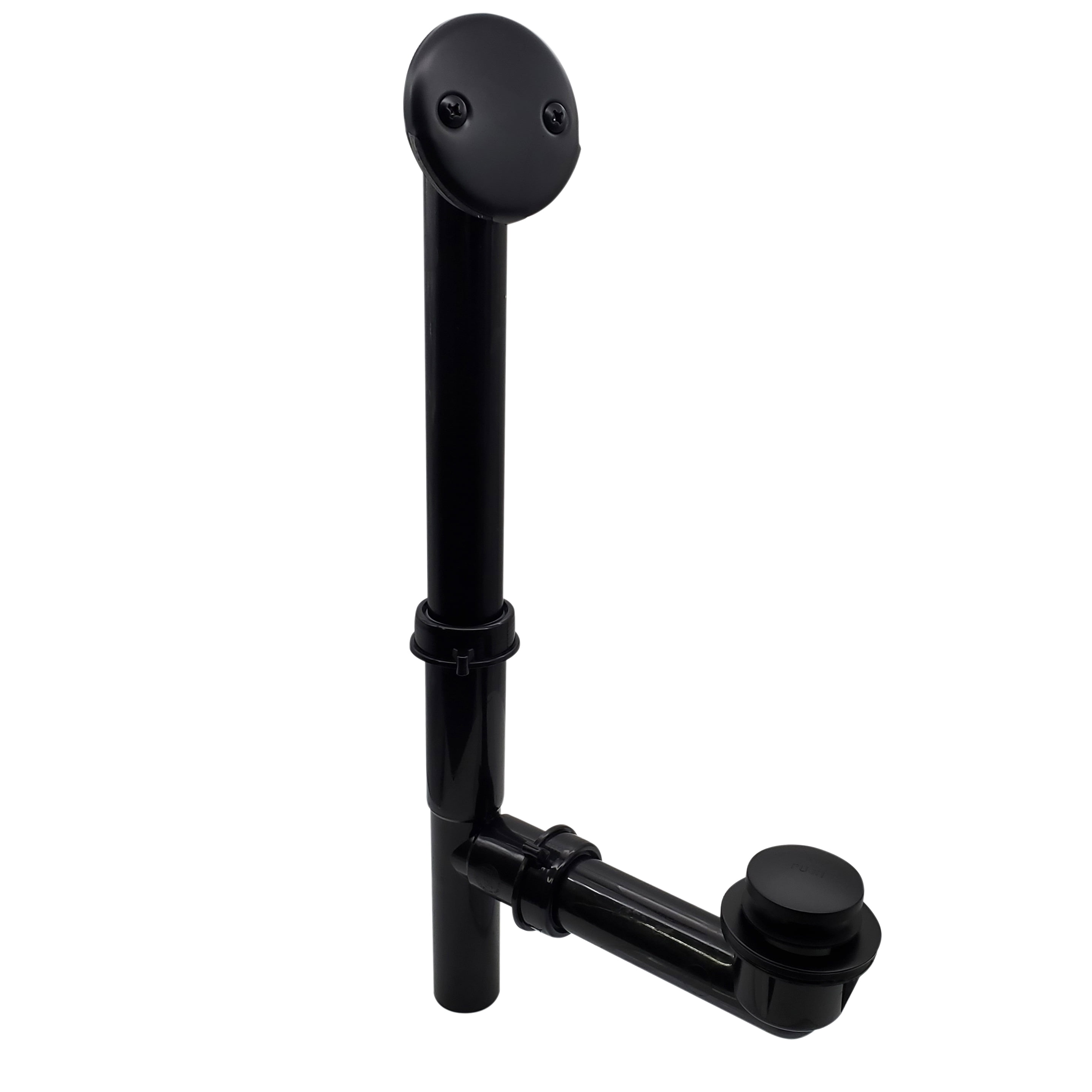 Westbrass 59314462 14" Black Polypropylene Bathtub Overflow Assembly