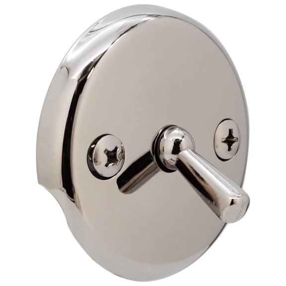 Westbrass 792Z-CP 3-1/8" Trip Lever Bathtub Overflow Faceplate and Screws, Polished Chrome