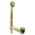 thumbnail image 1 of Westbrass 79317SWH-01 19" Solder-In Brass Bathtub Assembly with Tip-Toe Drain and No-Hole Overflow Faceplate, Polished Brass, 1 of 9