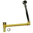 thumbnail image 1 of Westbrass 24" Direct Outlet Bathtub Assembly with Ball Joint and Tip-Toe Drain - Semi-Exposed, Polished Nickel, 1 of 9