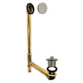 thumbnail image 1 of Westbrass 22" Lift & Turn Bathtub Waste & Overflow Assembly with No-Hole Overflow, Satin Nickel, 1 of 4