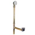 thumbnail image 1 of Westbrass 25" Bath Waste Assembly with Ball Joint, Tip-Toe Drain and No-Hole Overflow Cover, Polished Chrome, 1 of 9