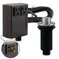 thumbnail image 1 of Westbrass ASB-2RB3-20 Disposal Air Switch and Dual Outlet Control Box, Raised Button, Stainless Steel, 1 of 14