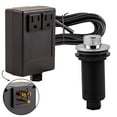 thumbnail image 1 of Westbrass ASB-2RB3-26 Disposal Air Switch and Dual Outlet Control Box, Raised Button, Polished Chrome, 1 of 14