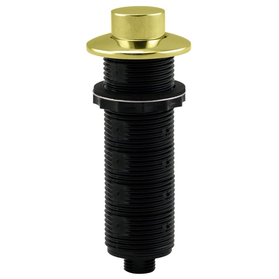 Westbrass ASB-RB3-01 Disposal Replacement Air Switch Trim Only, Raised Button, Polished Brass