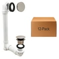 thumbnail image 1 of Westbrass Sch. 40 PVC Bathtub Assembly with Tip-Toe Drain and No-Hole Overflow, Satin Nickel (12-Pack), 1 of 15