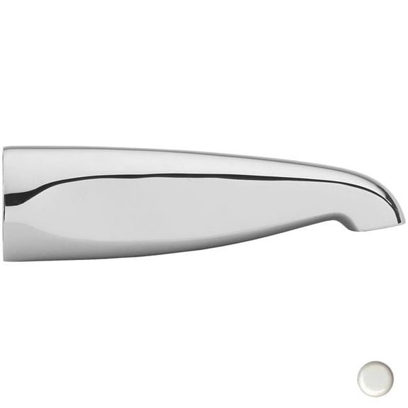 Westbrass Brass Tub Spout - Powder Coat White - 8.5 in.