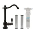 thumbnail image 1 of Westbrass 9" Victorian 1-Lever Cold Water Dispenser Kit with Under Sink In-line Filter System, Oil Rubbed Bronze, 1 of 9