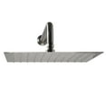 thumbnail image 1 of Westbrass 12" Square Rainfall Shower Head with 10" Wall Mount 90-Degree Arm, Satin Nickel, 1 of 9
