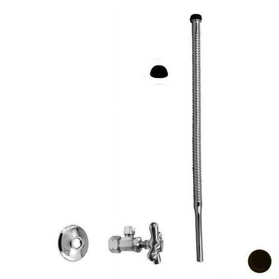 Westbrass Corrugated Riser Kit with Cross Handle - Oil Rubbed Bronze