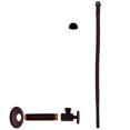 thumbnail image 1 of Westbrass 1/2" IPS" x 3/8" OD x 15" Corrugated Supply Kit with Round Handle Angle Stop, Oil Rubbed Bronze, 1 of 8