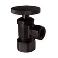 thumbnail image 1 of WestbrassRound Handle Angle Stop, 1/2" Copper Pipe Inlet with 3/8" Compression Outlet, Oil Rubbed Bronze, 1 of 7