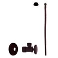 thumbnail image 1 of Westbrass 15" Bendable Corrugated Faucet and Toilet Supply Kit with Round Handle Angle Stop, Oil Rubbed Bronze, 1 of 7