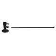 thumbnail image 1 of Westbrass 20" Flat Head Toilet Supply Kit with Round Handle 1/4-Turn Angle Stop, Matte Black, 1 of 8