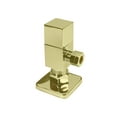 thumbnail image 1 of Westbrass D105QS-01 1/4-Turn Angle Stop 1/2" Copper x 3/8" Compression, Square Handle, Polished Brass, 1 of 7