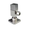 thumbnail image 1 of Westbrass D105QS-07 1/4-Turn Angle Stop 1/2" Copper x 3/8" Compression, Square Handle, Satin Nickel, 1 of 8