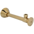 thumbnail image 1 of Westbrass Round Handle Angle Supply Valve with 5 inch Copper Sweat Extension Tube, Polished Brass, 1 of 5