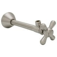 thumbnail image 1 of Westbrass Cross Handle Angle Supply Valve with 5 inch Copper Sweat Extension Tube, Satin Nickel, 1 of 6