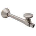 thumbnail image 1 of Westbrass Round Handle Straight Valve with 5 inch Copper Sweat Extension Tube, Satin Nickel, 1 of 5