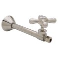 thumbnail image 1 of Westbrass Cross Handle Straight Valve with 5 inch Copper Sweat Extension Tube, Polished Nickel, 1 of 5