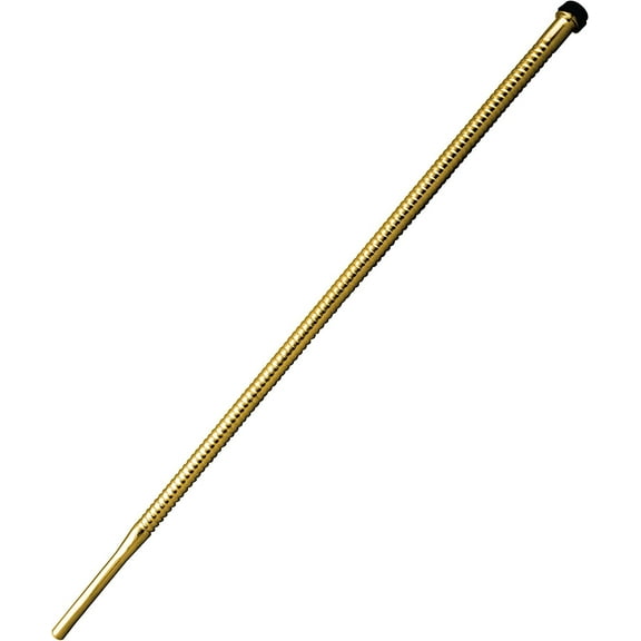 Westbrass 3/8" x 20" Corrugated Riser Supply Line for Faucet and Toilet, Polished Brass