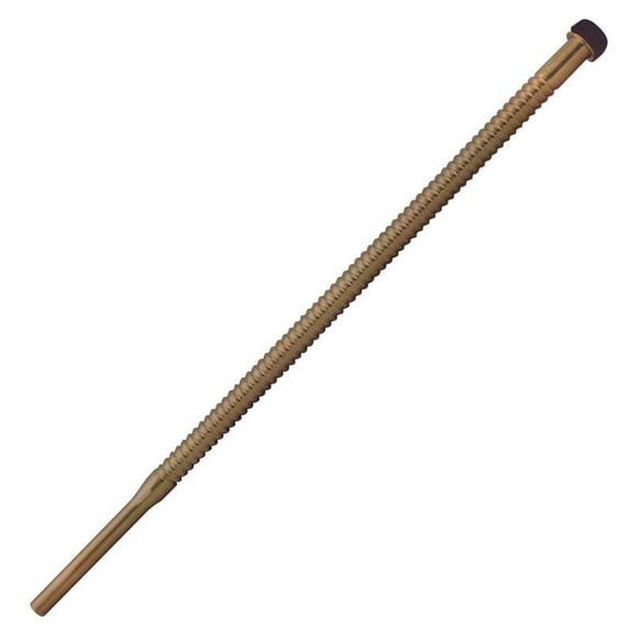 Westbrass 1/2" x 15" Corrugated Riser Supply Line for Faucet and Toilet, Antique Copper