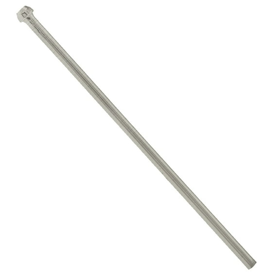 Westbrass D119-07 3/8" x 12" Brass Bullnose Faucet Riser Supply Line, Satin Nickel