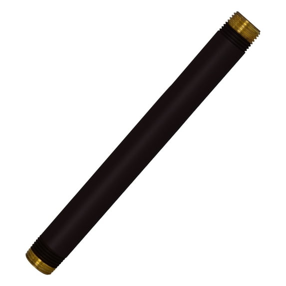 Westbrass D12108-62 ½” x 8" IPS Brass Pipe Nipple, Matte Black