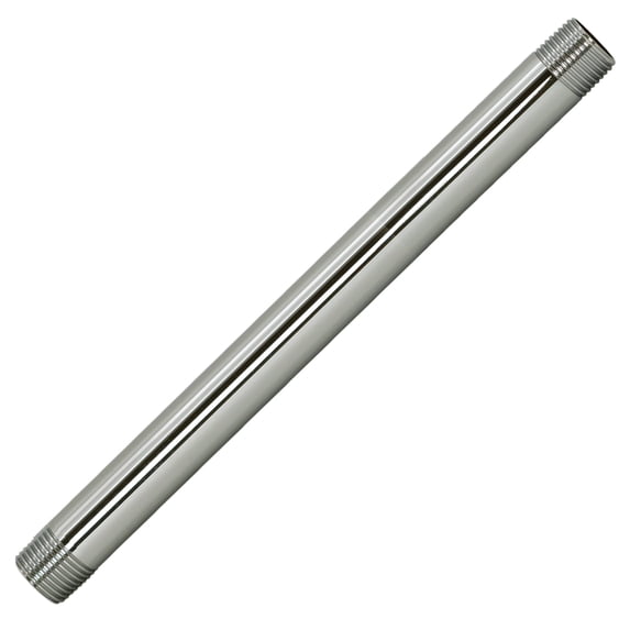 Westbrass D12112-05 ½” x 12" IPS Brass Pipe Nipple, Polished Nickel