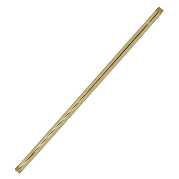 Westbrass D12119-03 ½” x 19" IPS Brass Pipe Nipple, Polished Brass