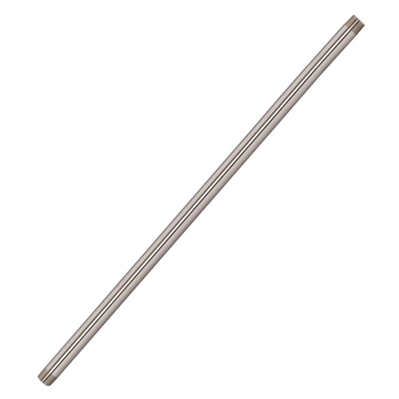 Westbrass D12119-07 ½” x 19" IPS Brass Pipe Nipple, Satin Nickel