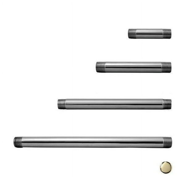 Westbrass D12148-03 .5 in. x 48 in. IPS Pipe Nipple - Polished Brass